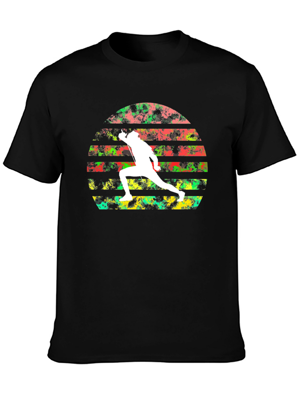 Retro Fencing Sunset T-Shirt