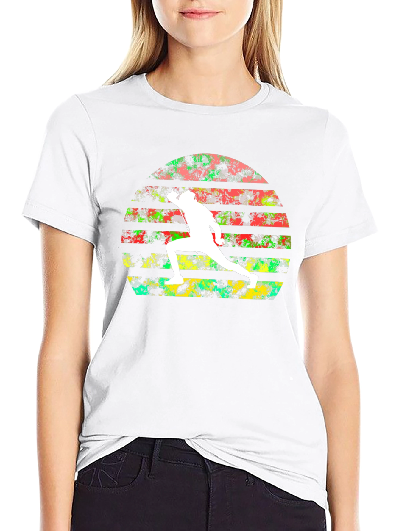 Retro Fencing Sunset T-Shirt
