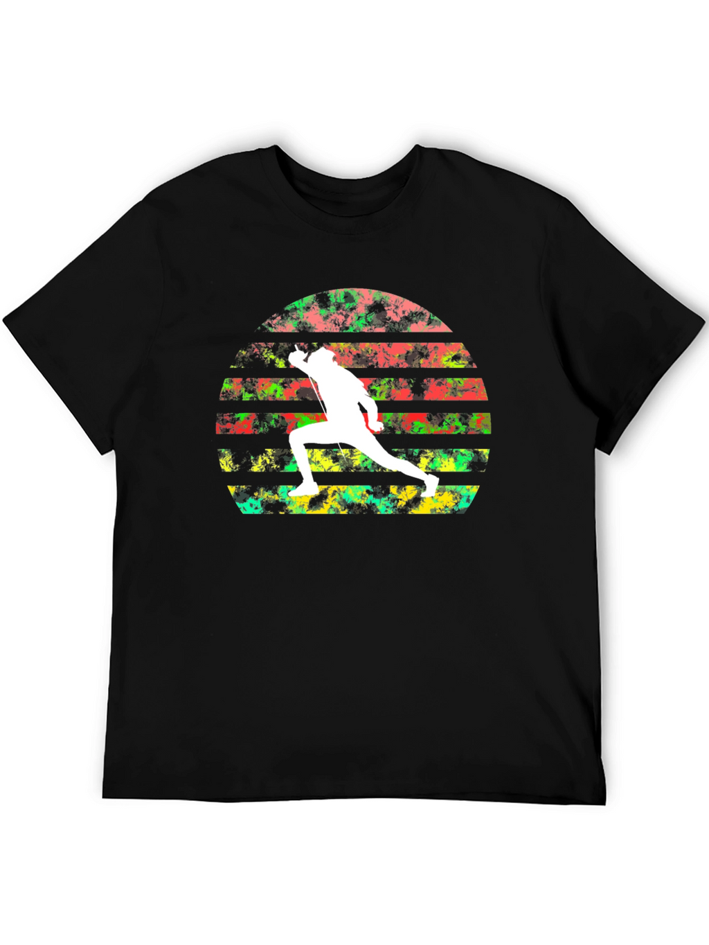 Retro Fencing Sunset T-Shirt