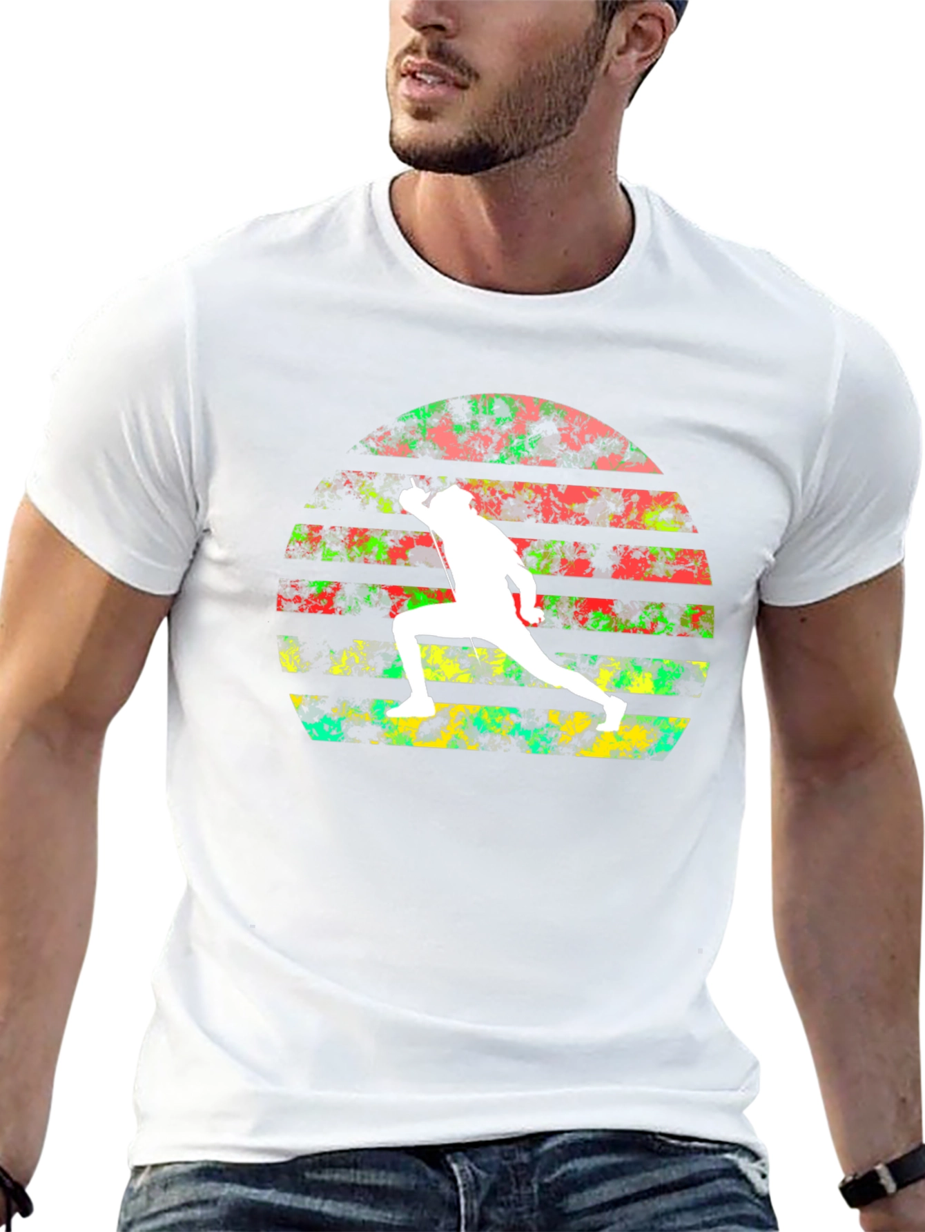 Retro Fencing Sunset T-Shirt