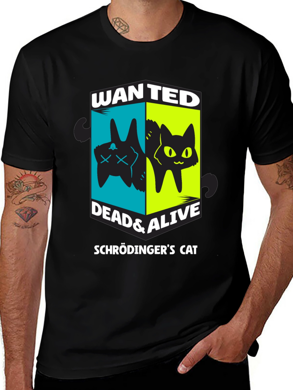 Schrödingers Cat Wanted Dead & Alive T-Shirt