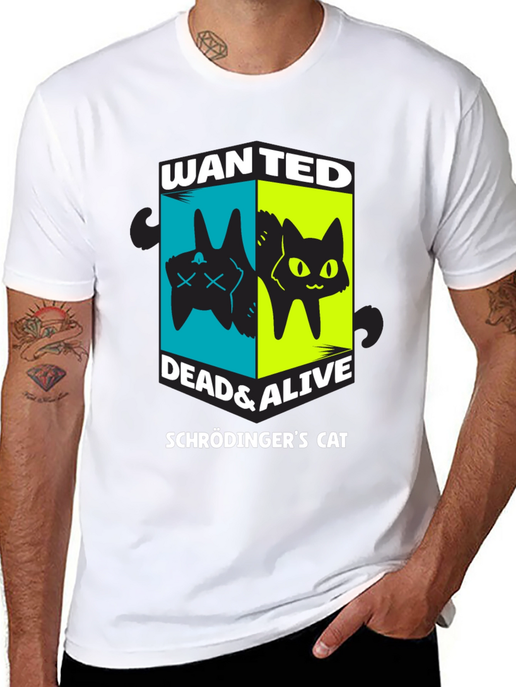 Schrödingers Cat Wanted Dead & Alive T-Shirt