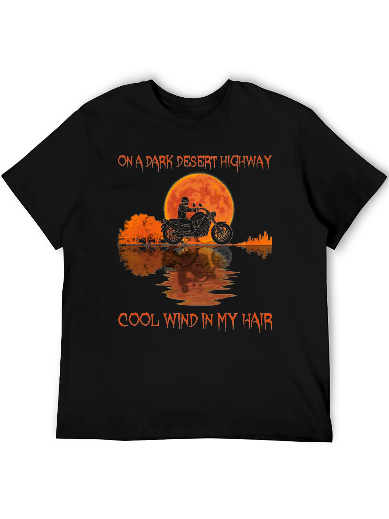 Desert Highway Motorcycle Graphic Tee