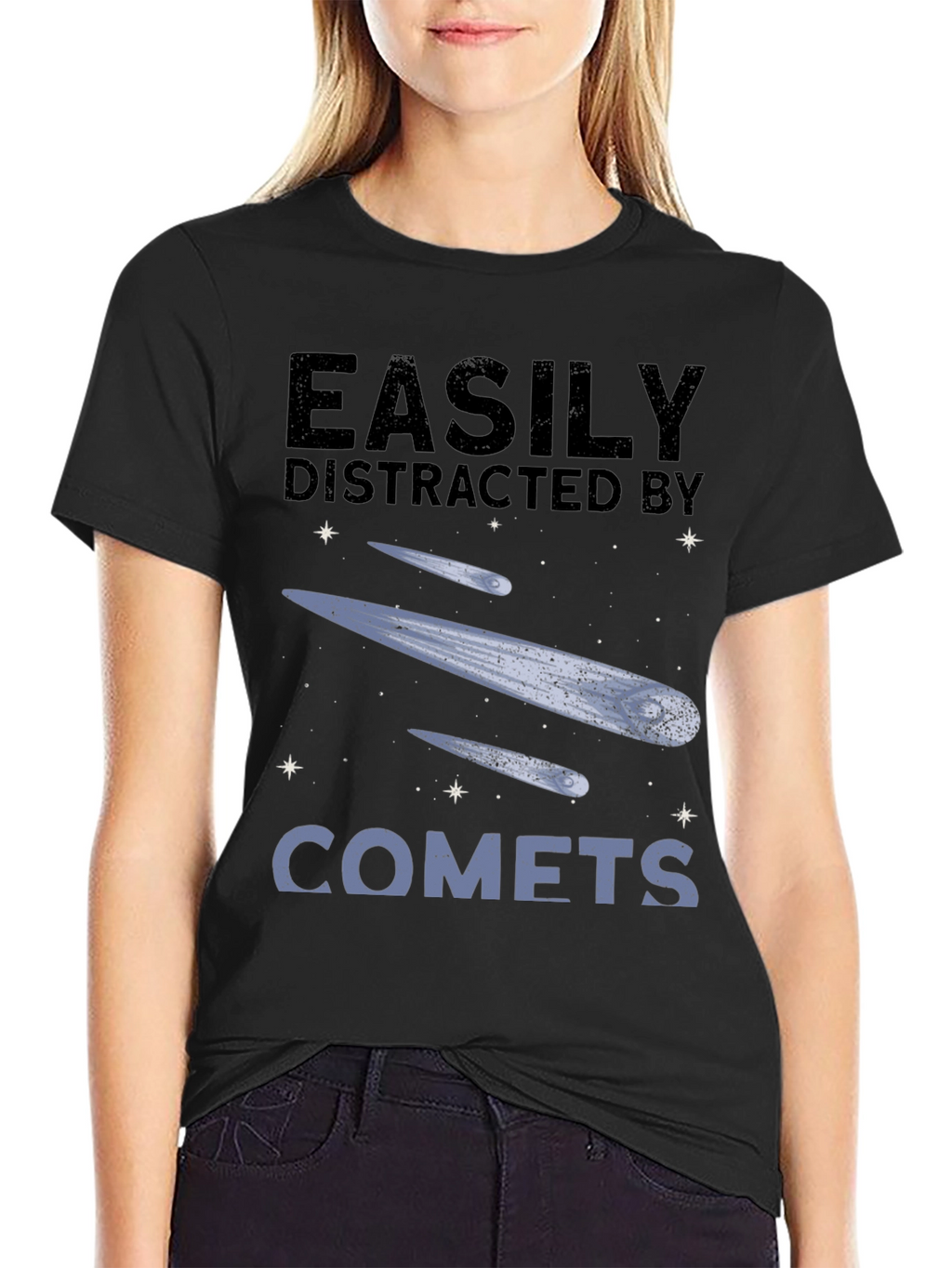 Easily Distracted by Comets Graphic Tee