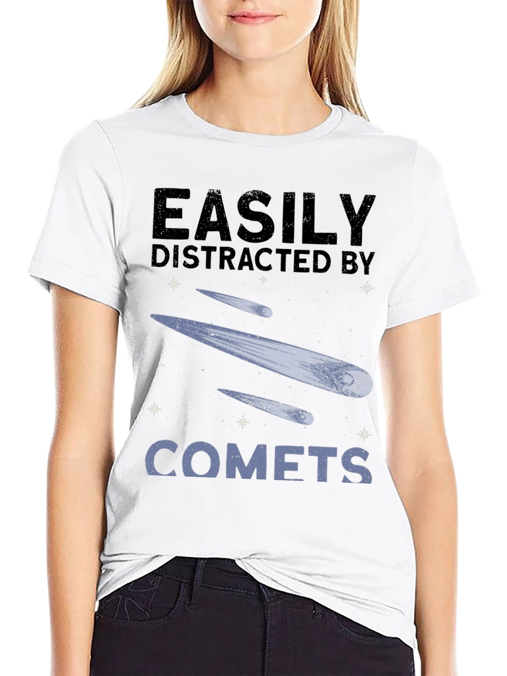 Easily Distracted by Comets Graphic Tee