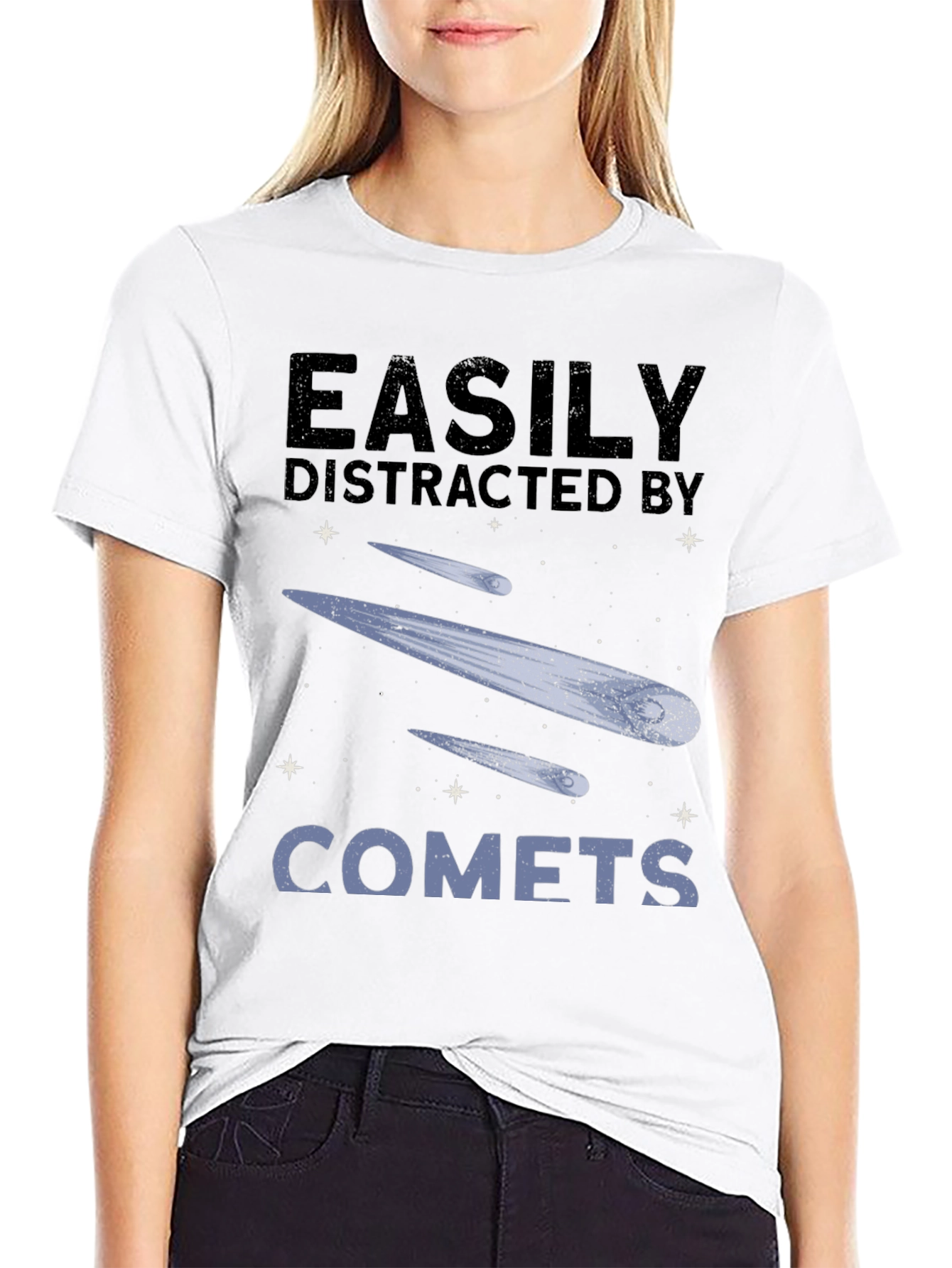Easily Distracted by Comets Graphic Tee