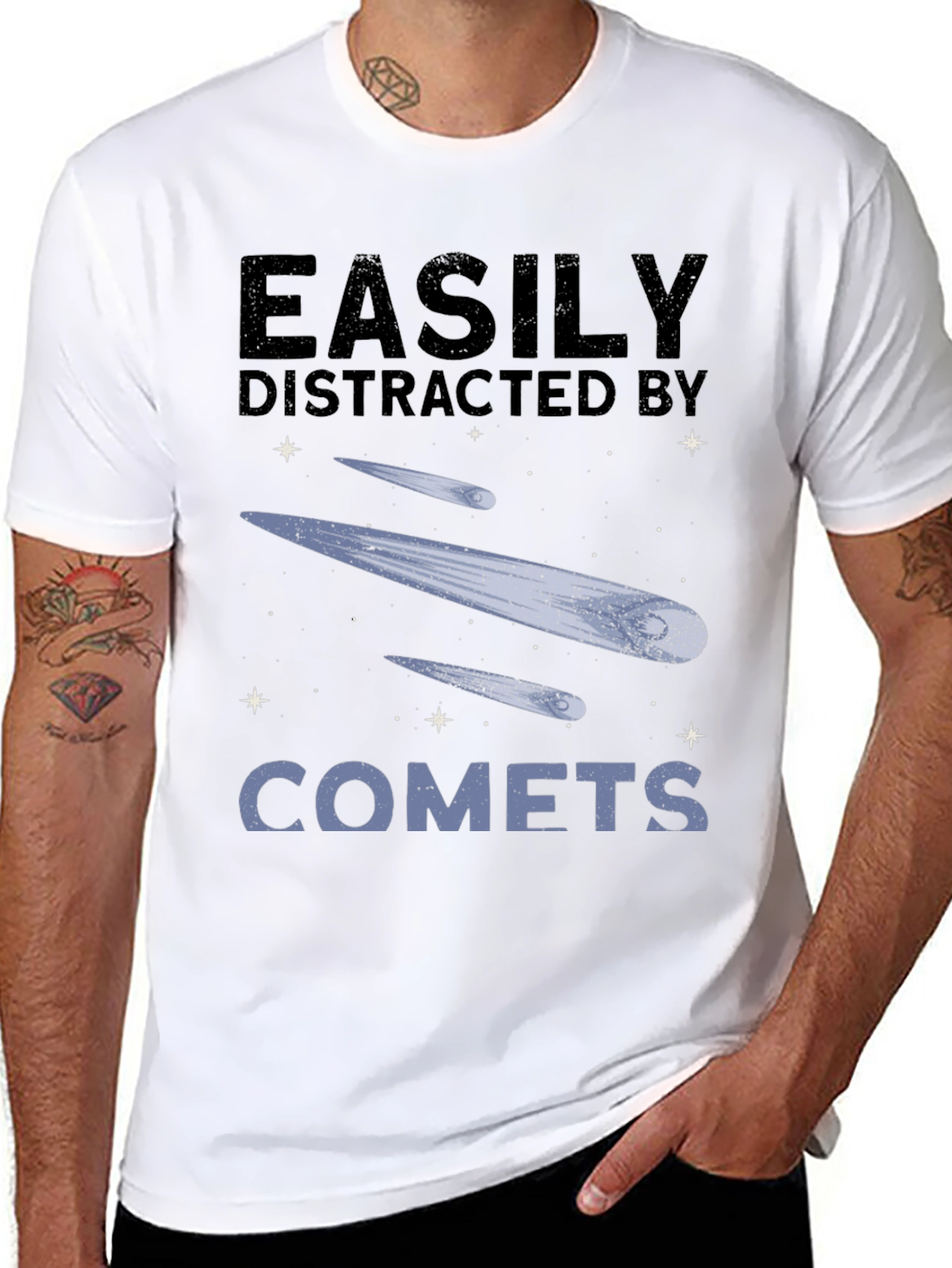 Easily Distracted by Comets Graphic Tee