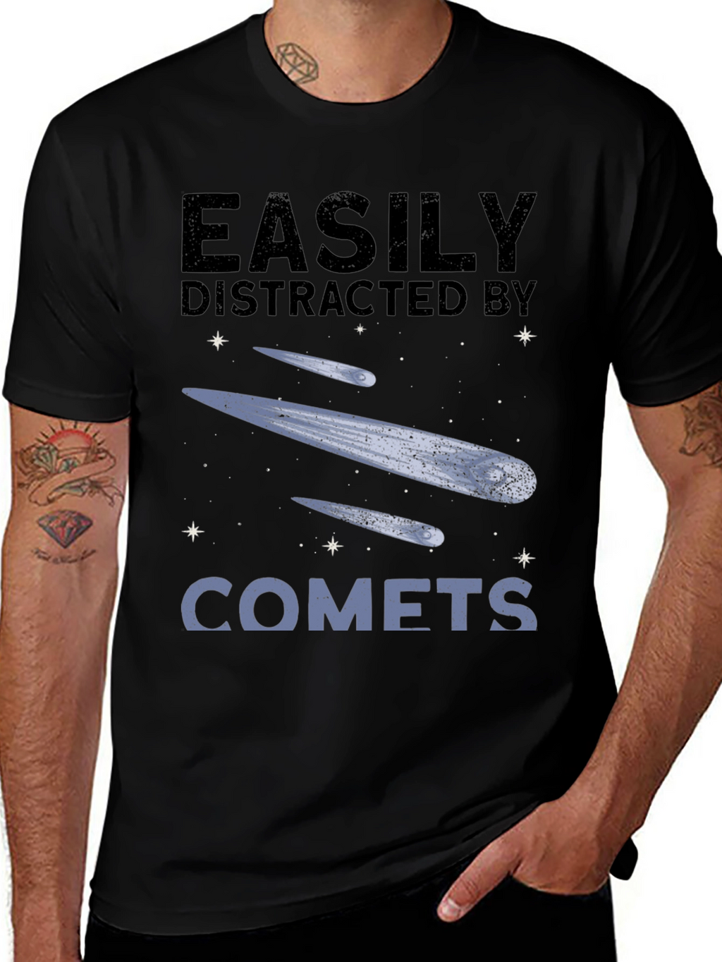 Easily Distracted by Comets Graphic Tee