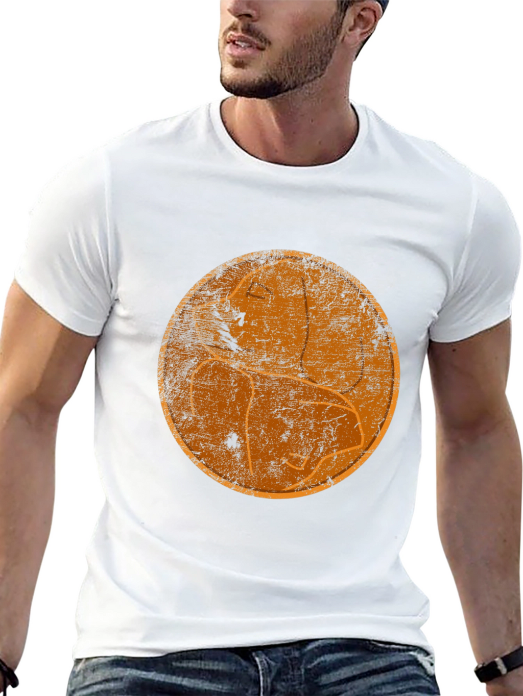 Retro Silhouette Graphic Black T-Shirt