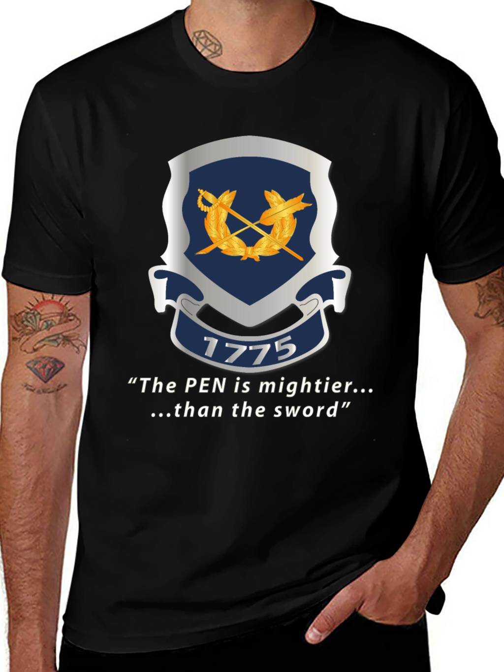 Patriotic 1775 Pen & Sword T-Shirt