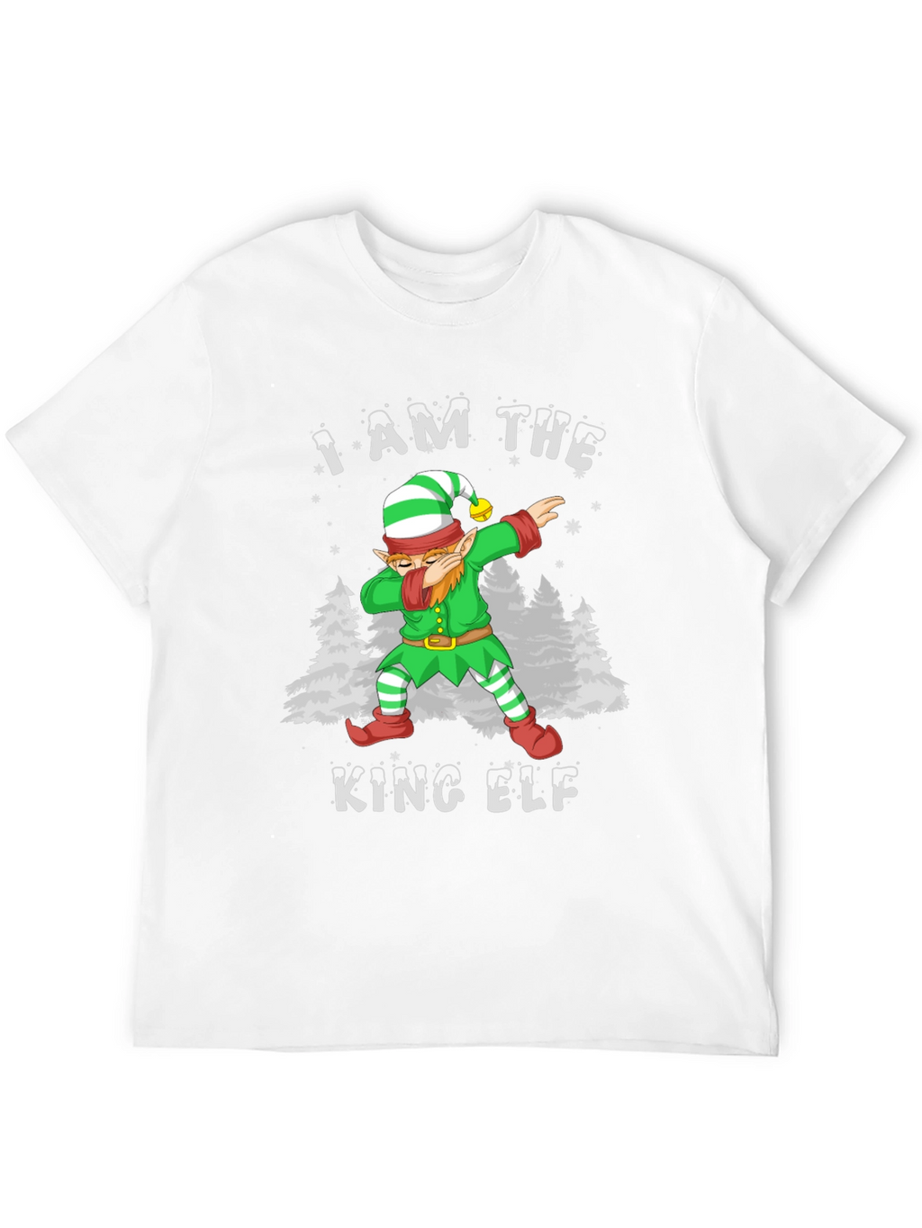 I Am The King Elf Dabbing Christmas T-Shirt