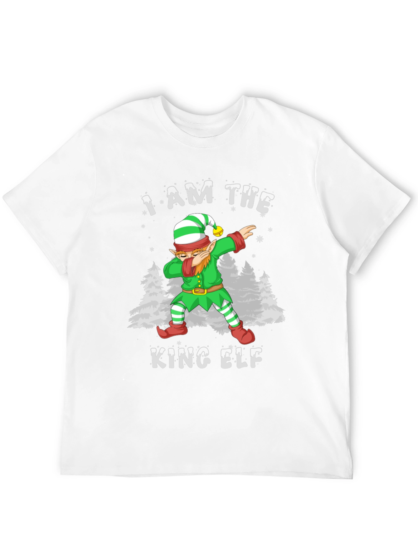 I Am The King Elf Dabbing Christmas T-Shirt