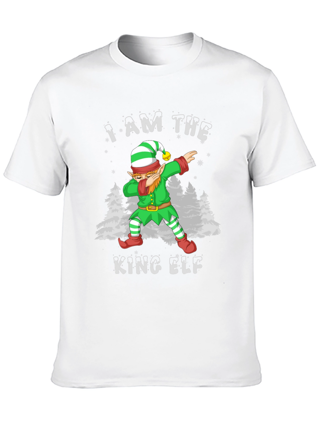 I Am The King Elf Dabbing Christmas T-Shirt