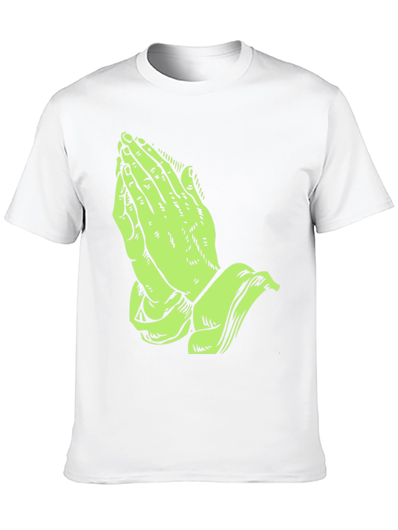 Praying Hands Graphic Print T-Shirt