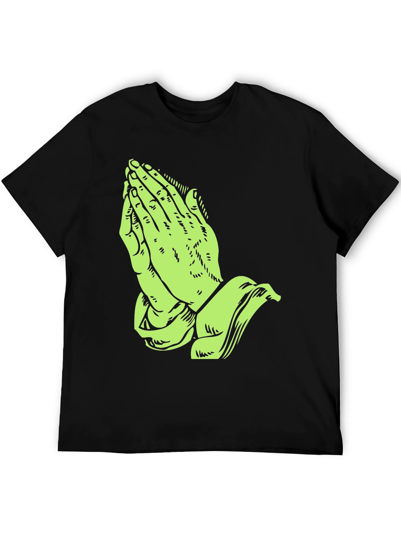 Praying Hands Graphic Print T-Shirt