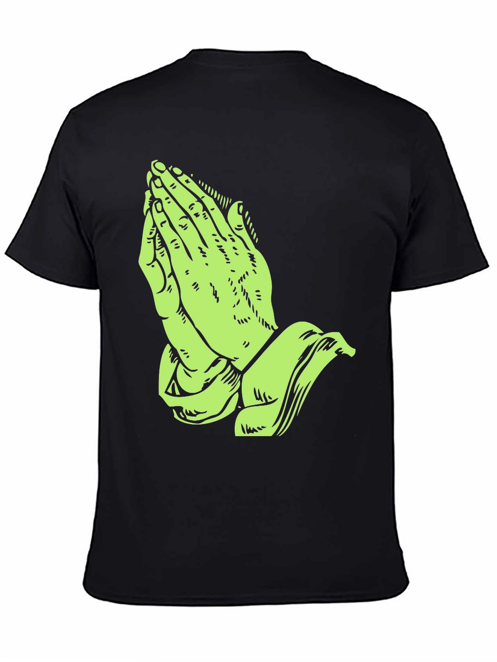 Praying Hands Graphic Print T-Shirt