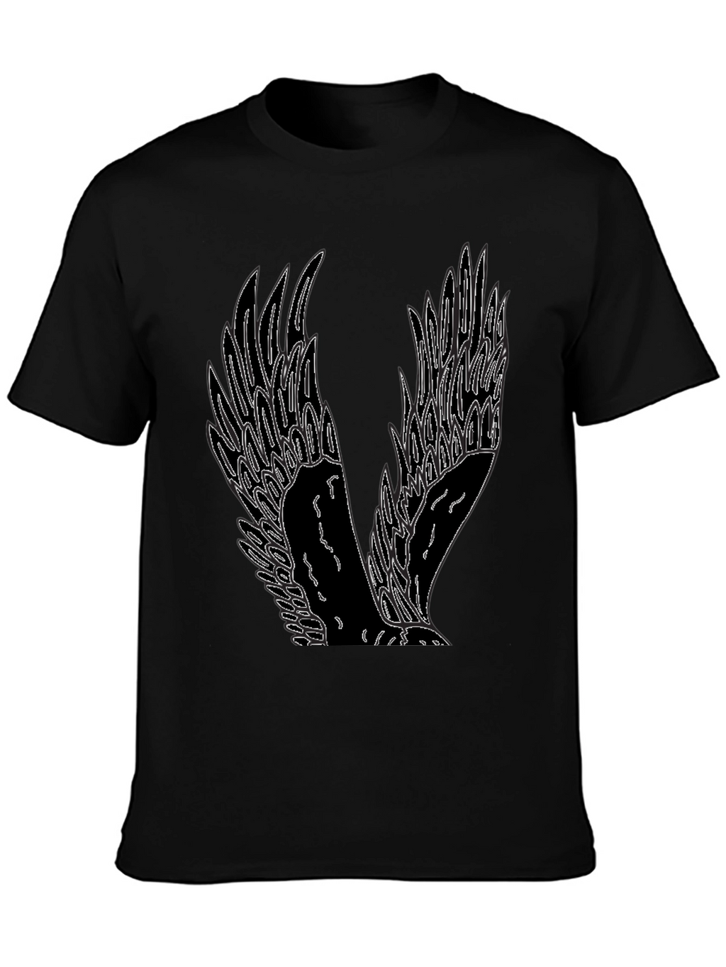 Winged Graphic Tee - Mens Black T-Shirt