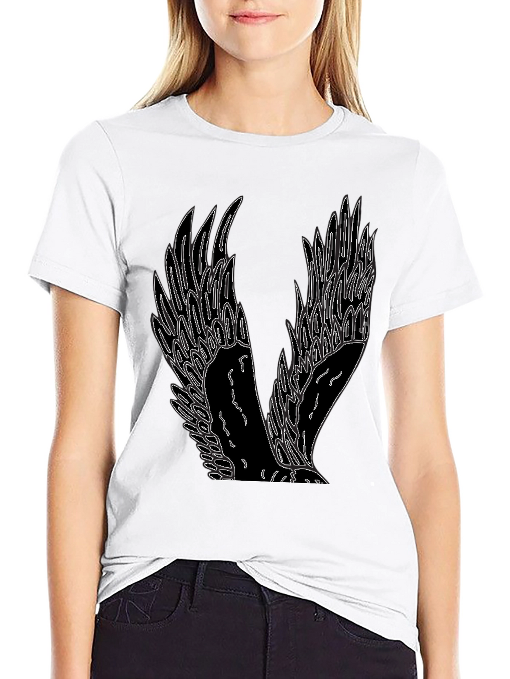 Winged Graphic Tee - Mens Black T-Shirt
