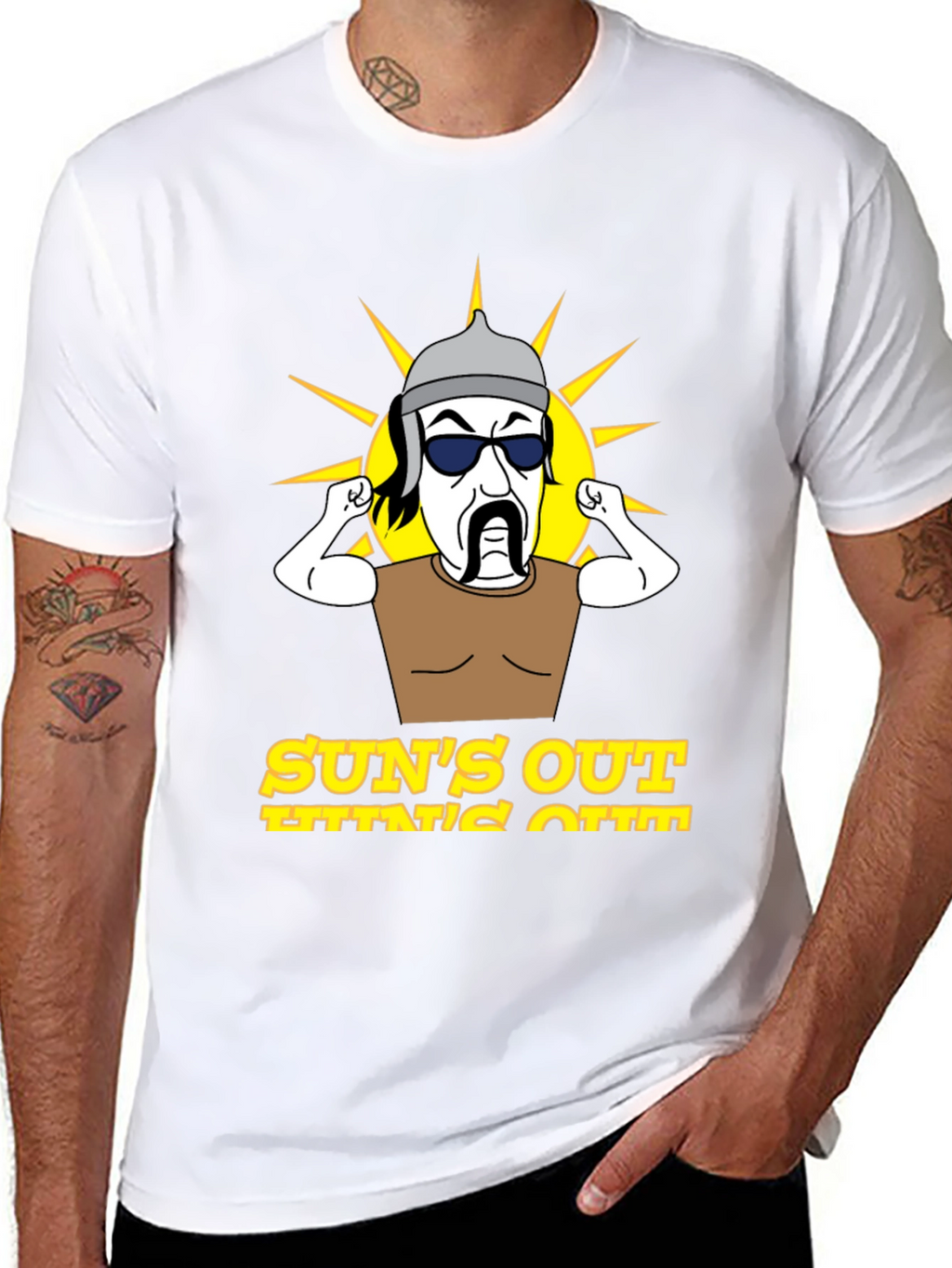Suns Out Guns Out Mens Graphic Tee