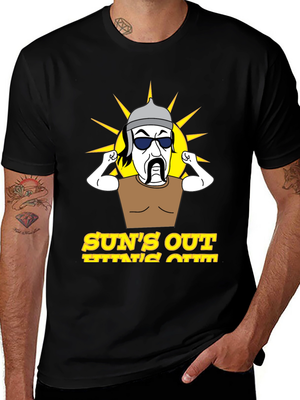Suns Out Guns Out Mens Graphic Tee
