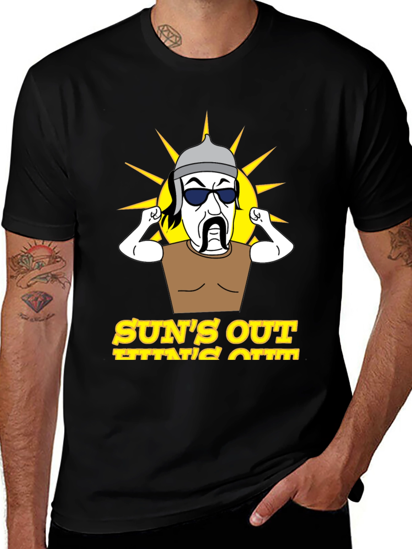 Suns Out Guns Out Mens Graphic Tee