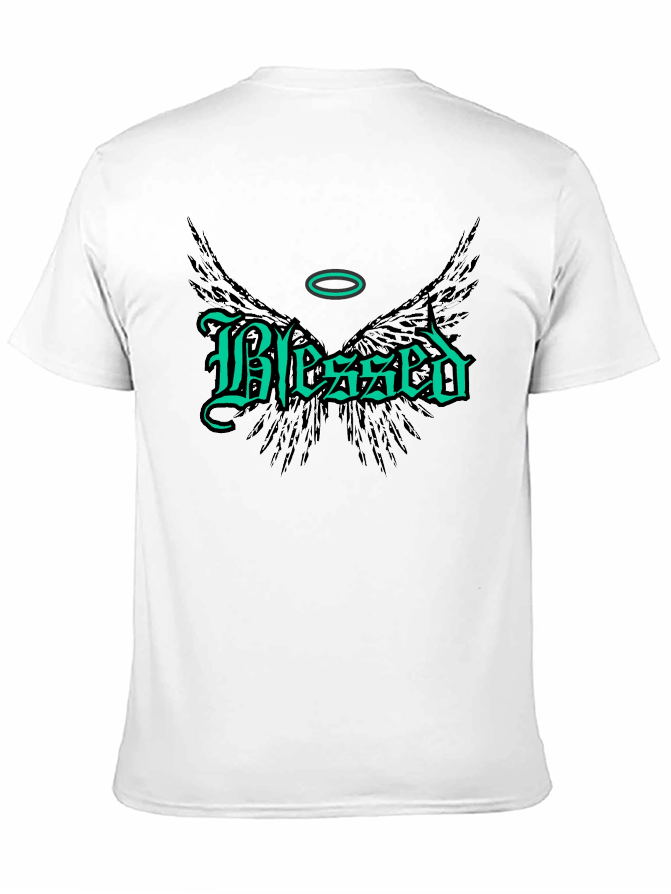 Blessed Wings Graphic Tee - Black
