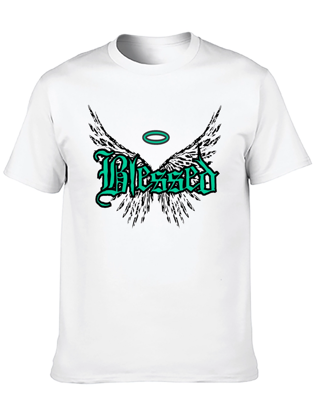 Blessed Wings Graphic Tee - Black