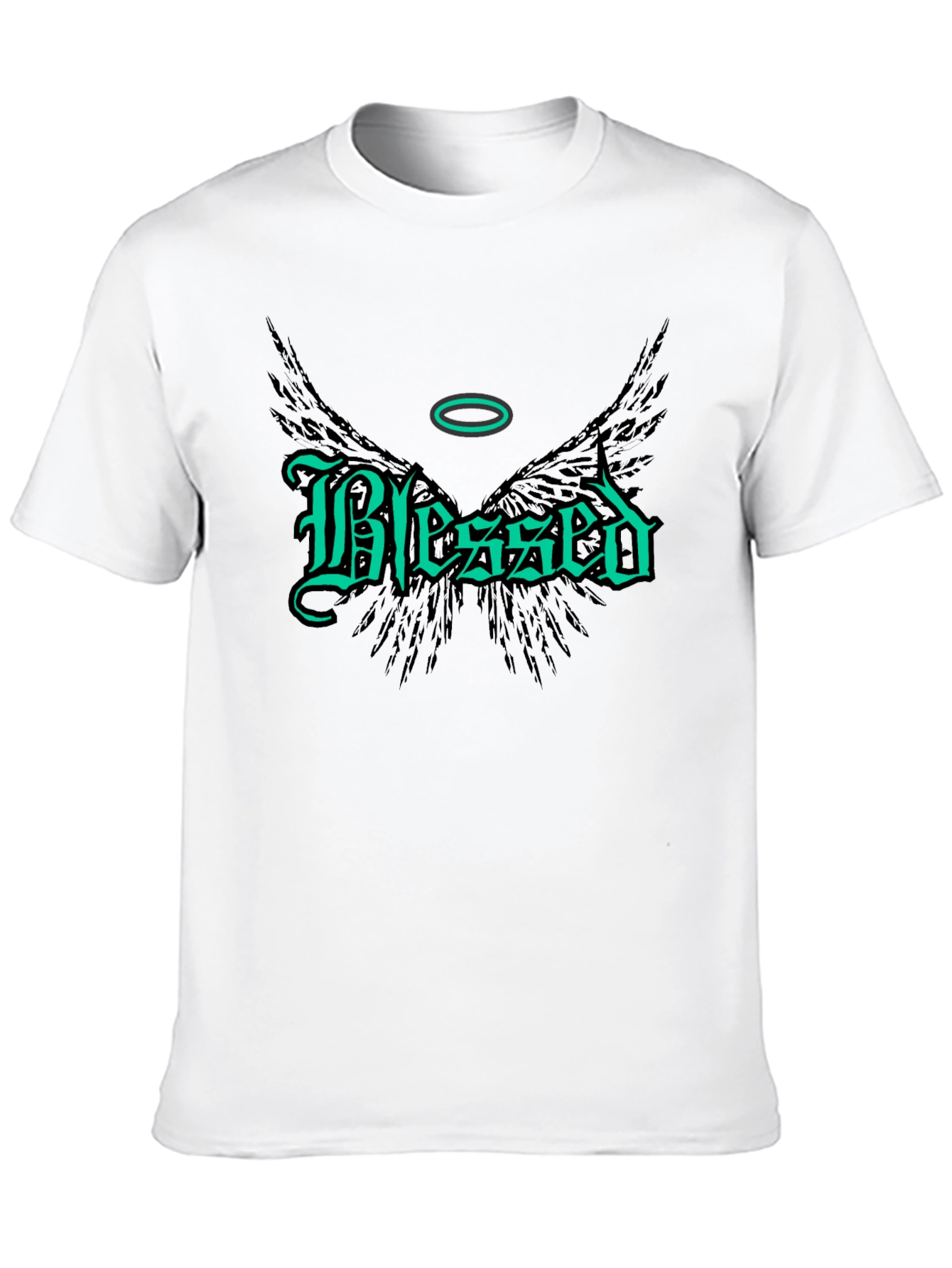 Blessed Wings Graphic Tee - Black