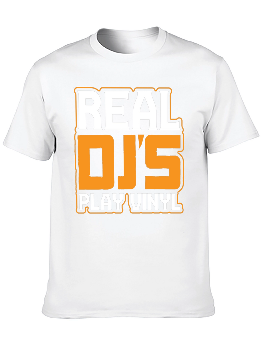 Real DJs Play Vinyl Black Graphic Tee