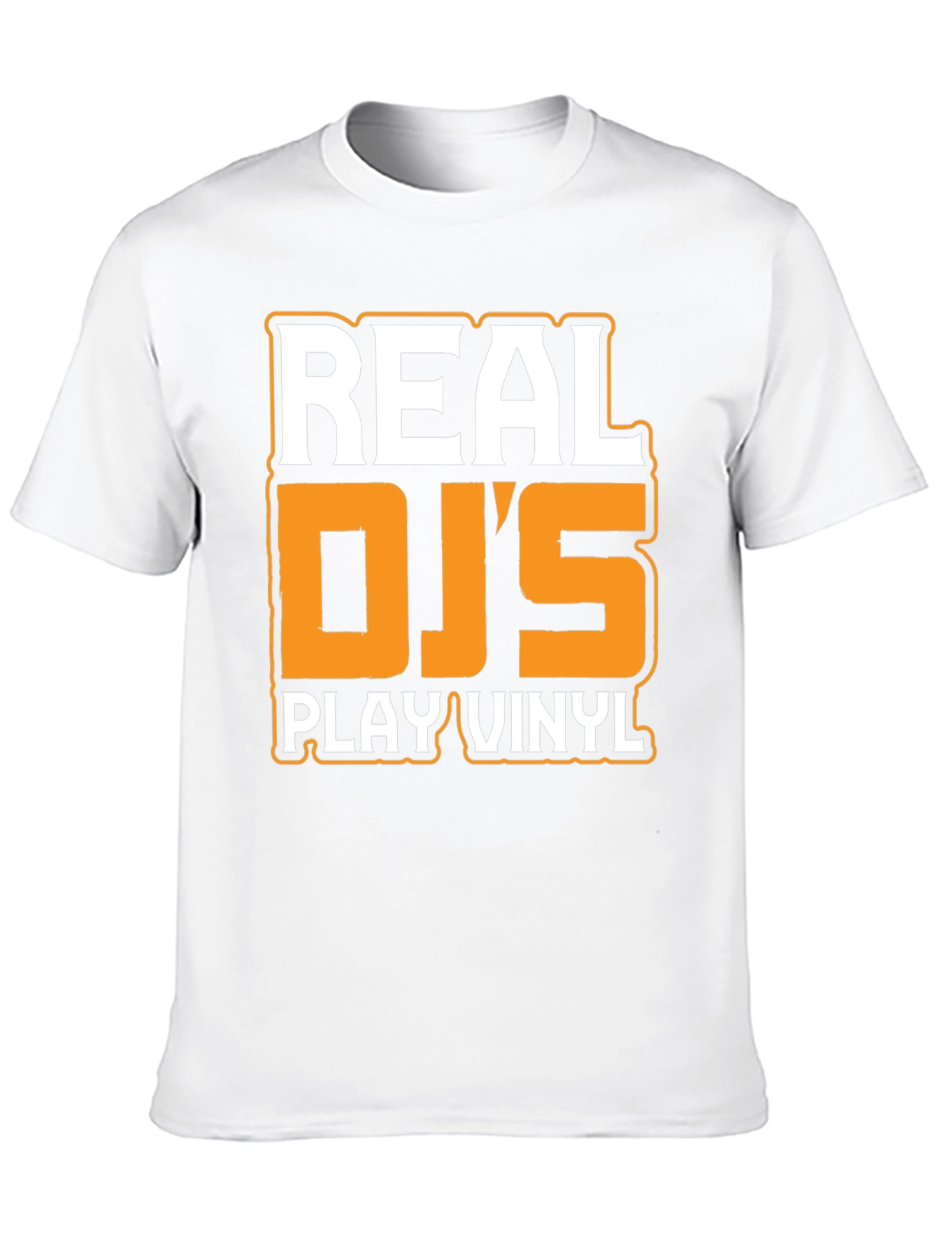 Real DJs Play Vinyl Black Graphic Tee