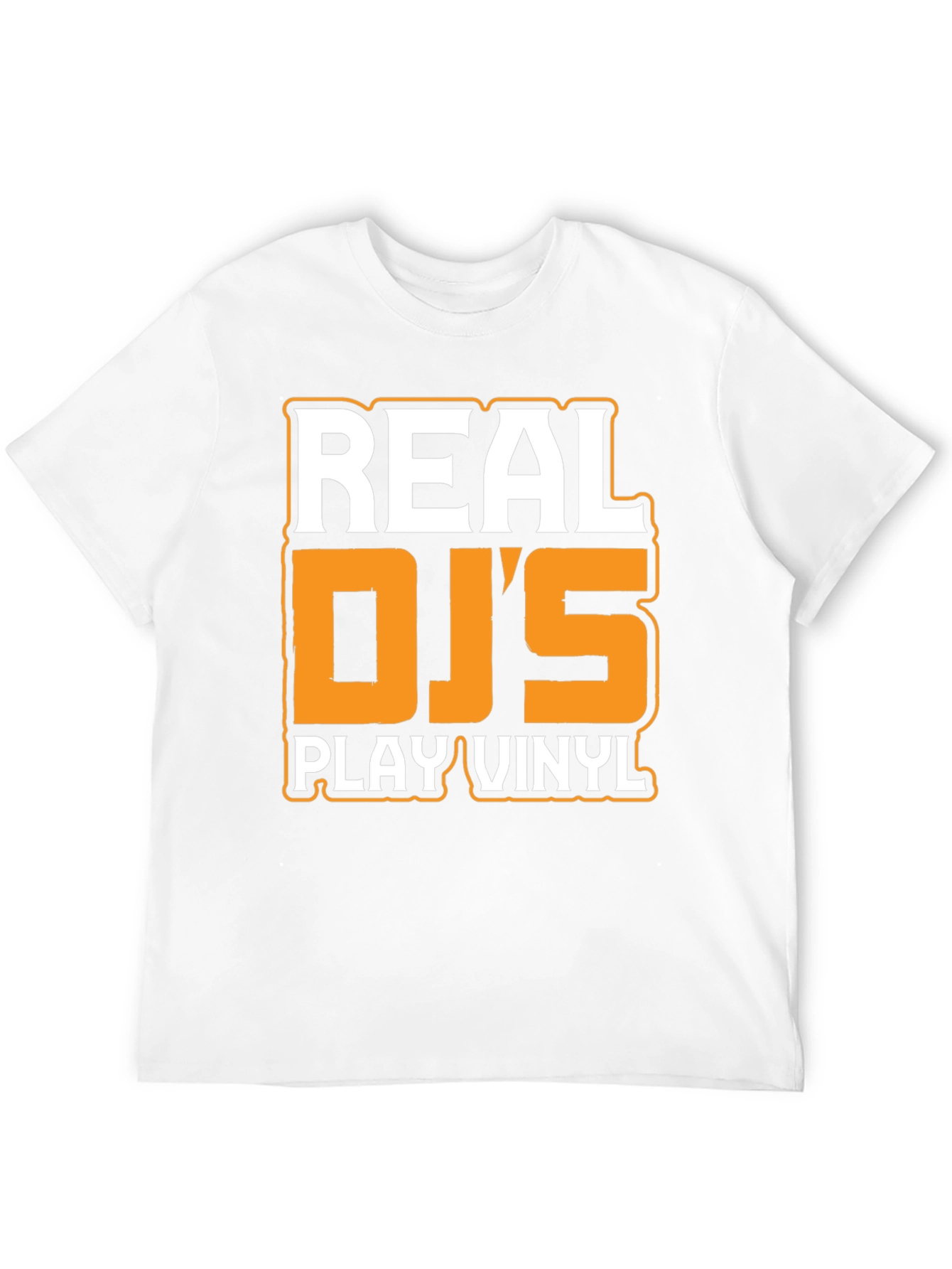 Real DJs Play Vinyl Black Graphic Tee