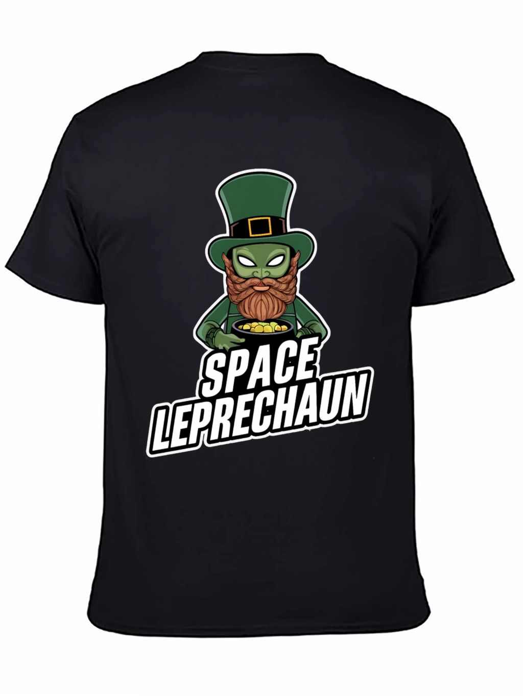 Space Leprechaun Graphic Tee - St. Patricks Day T-Shirt