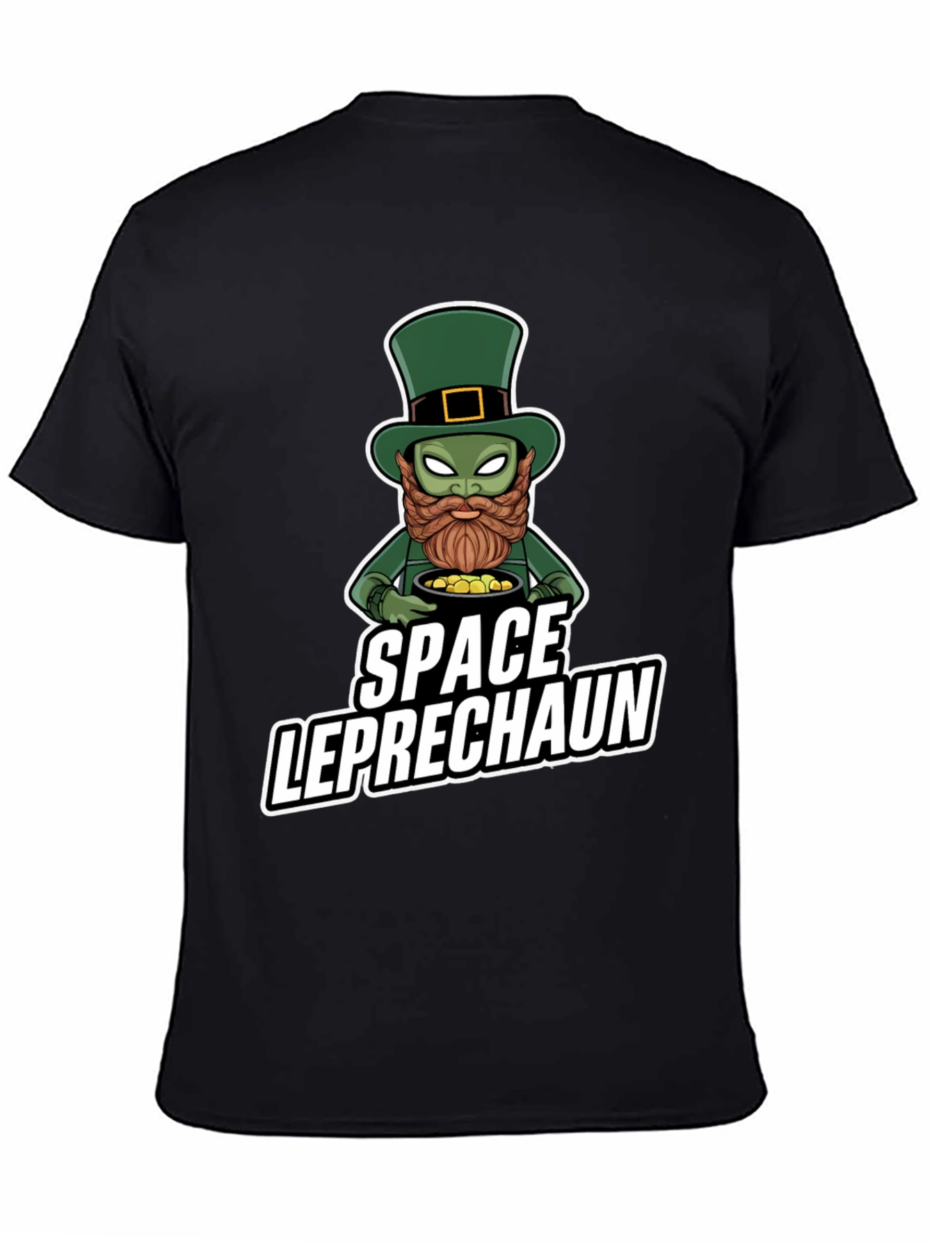 Space Leprechaun Graphic Tee - St. Patricks Day T-Shirt