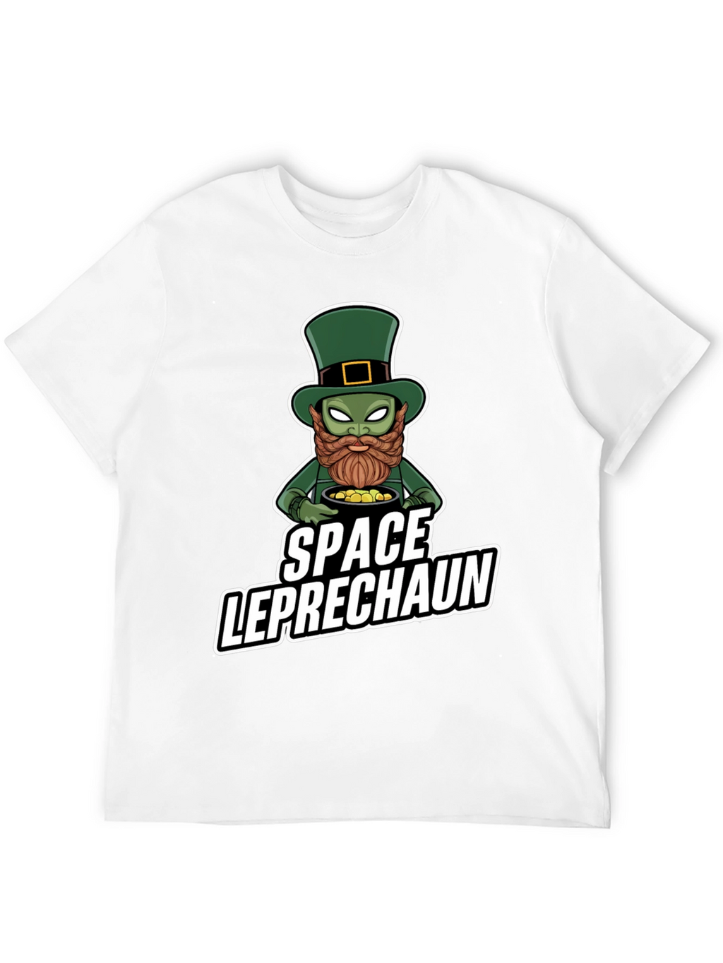 Space Leprechaun Graphic Tee - St. Patricks Day T-Shirt