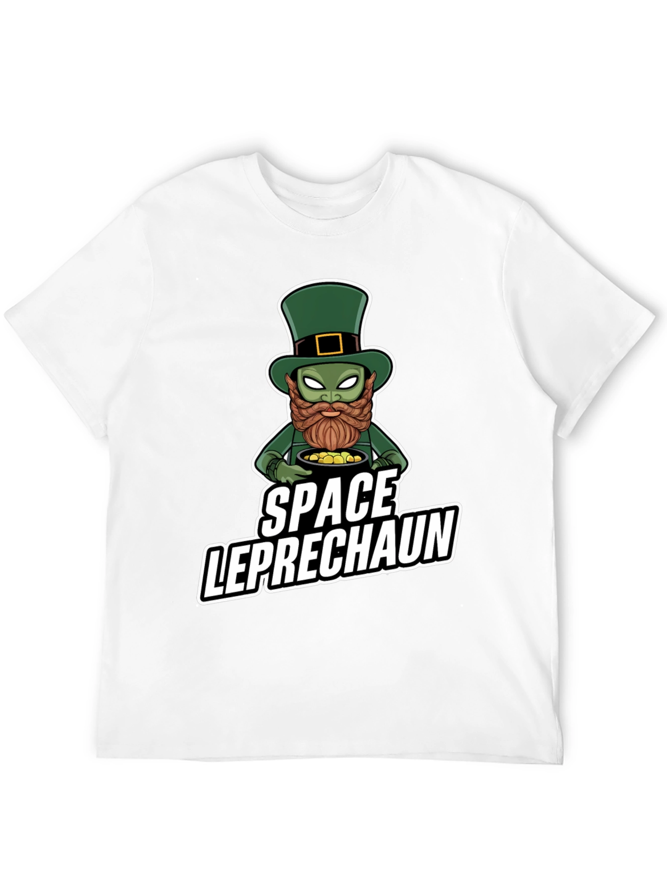 Space Leprechaun Graphic Tee - St. Patricks Day T-Shirt
