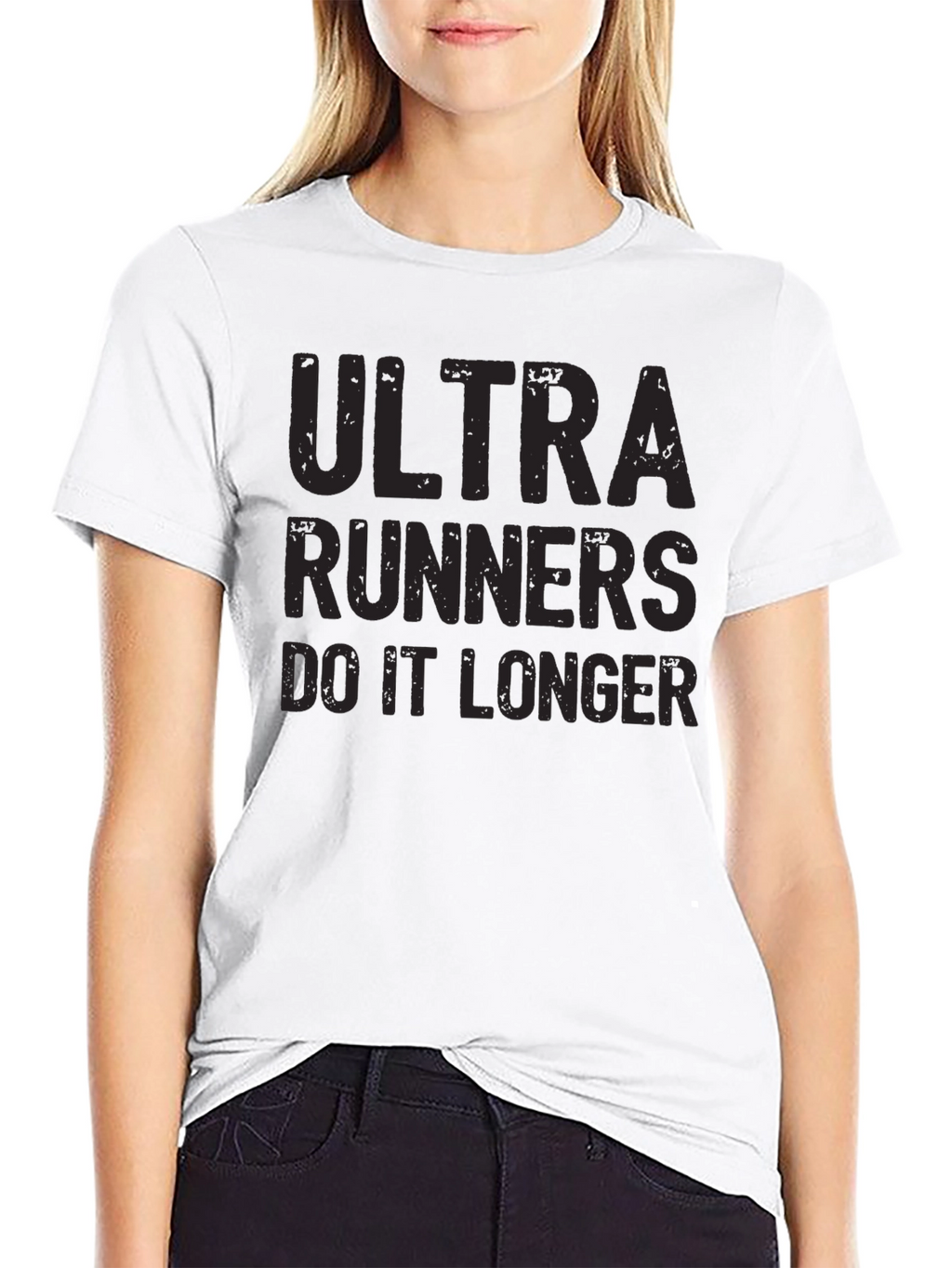 Ultra Runners Do It Longer Black T-Shirt