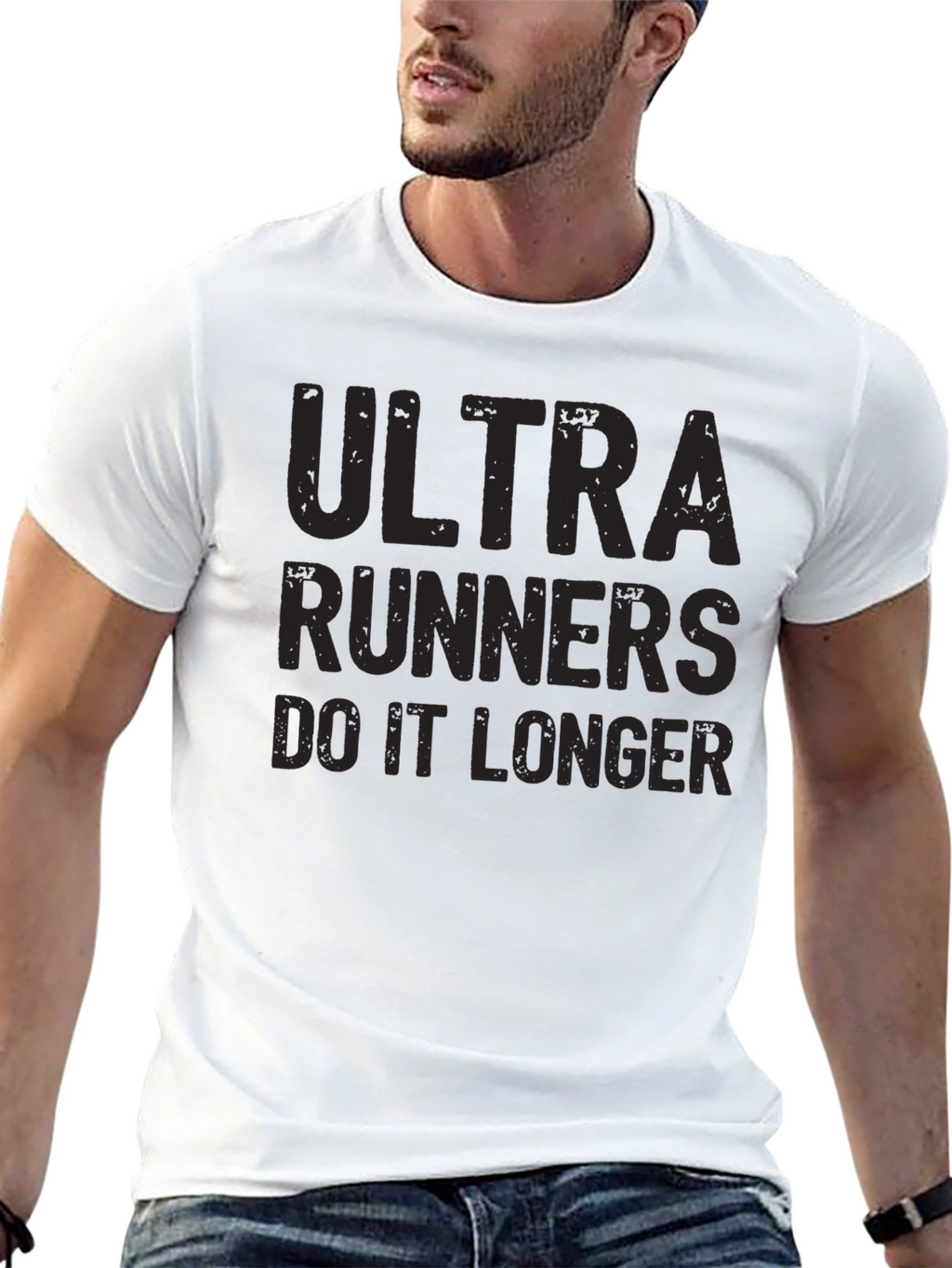 Ultra Runners Do It Longer Black T-Shirt