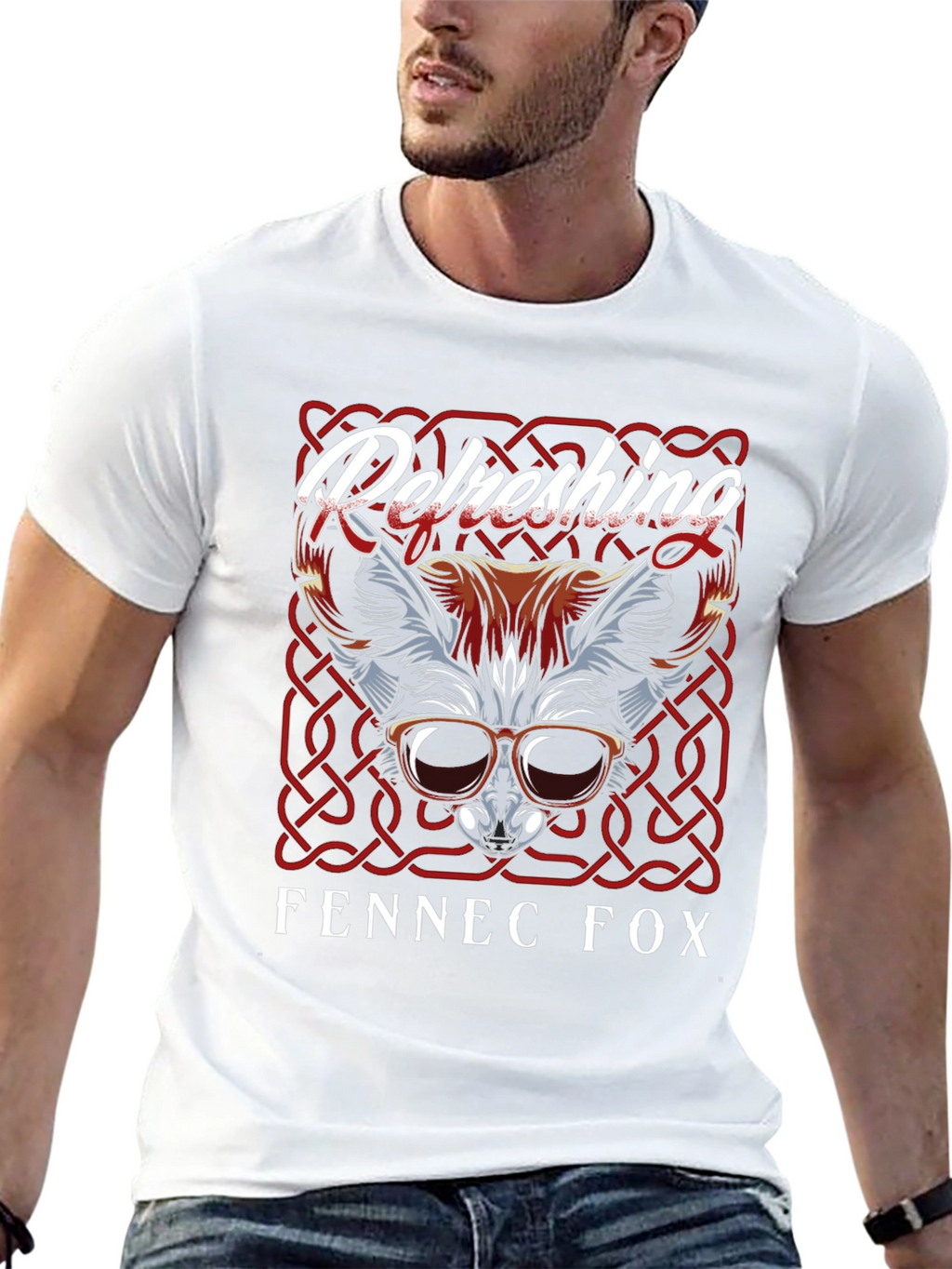 Refreshing Fennec Fox Graphic T-Shirt