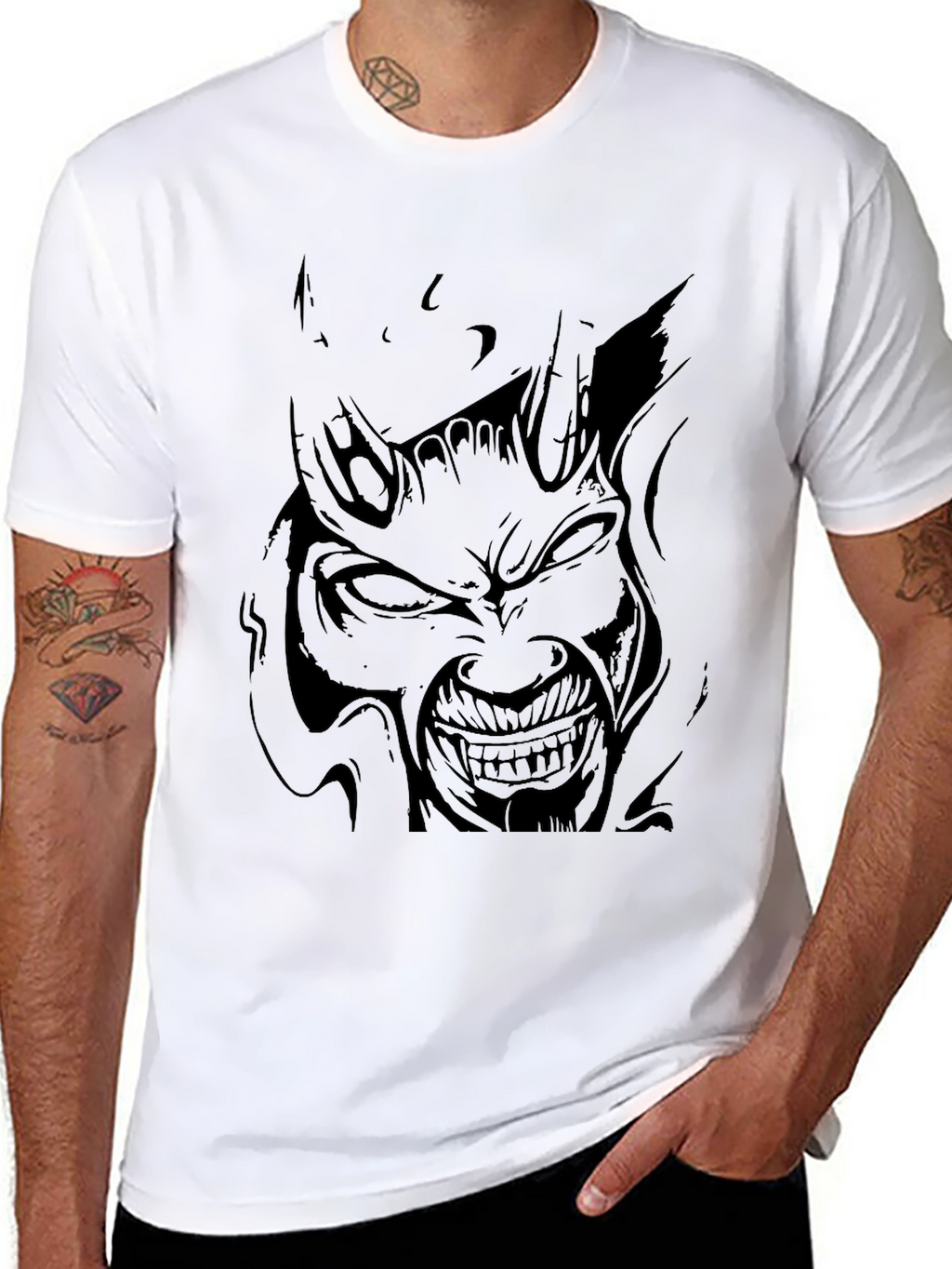Demon Graphic Black T-Shirt