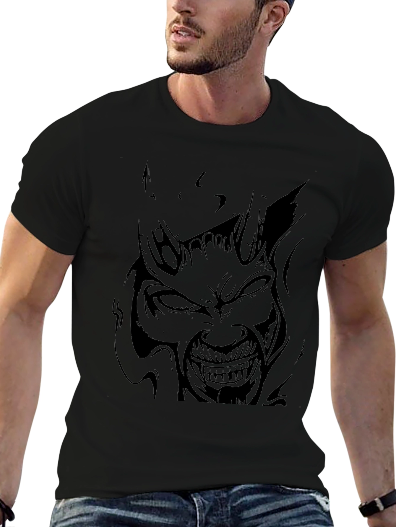 Demon Graphic Black T-Shirt