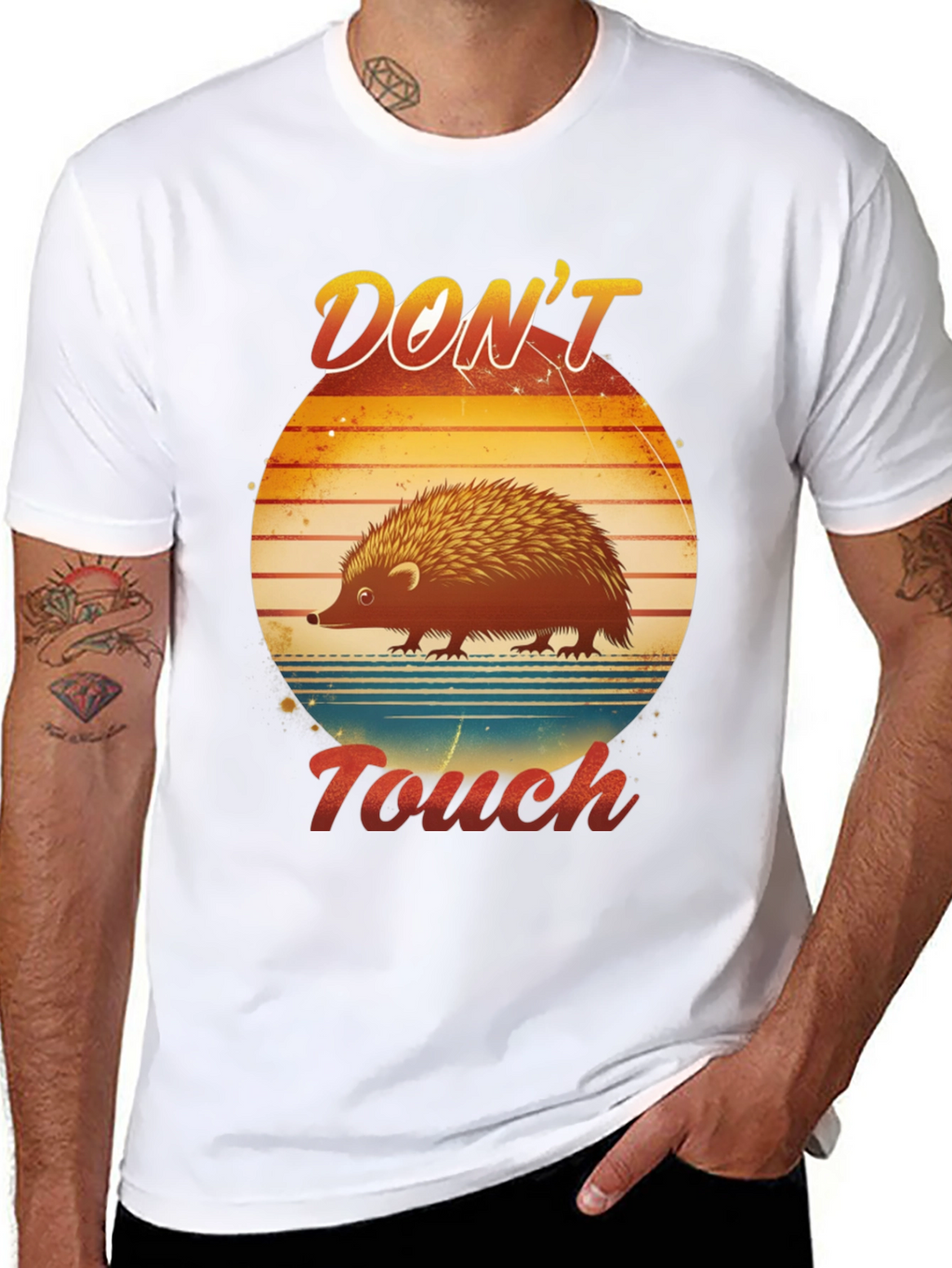 Dont Touch Hedgehog Graphic T-Shirt