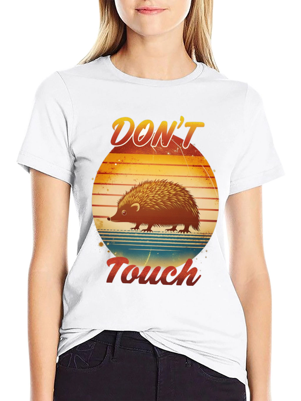 Dont Touch Hedgehog Graphic T-Shirt