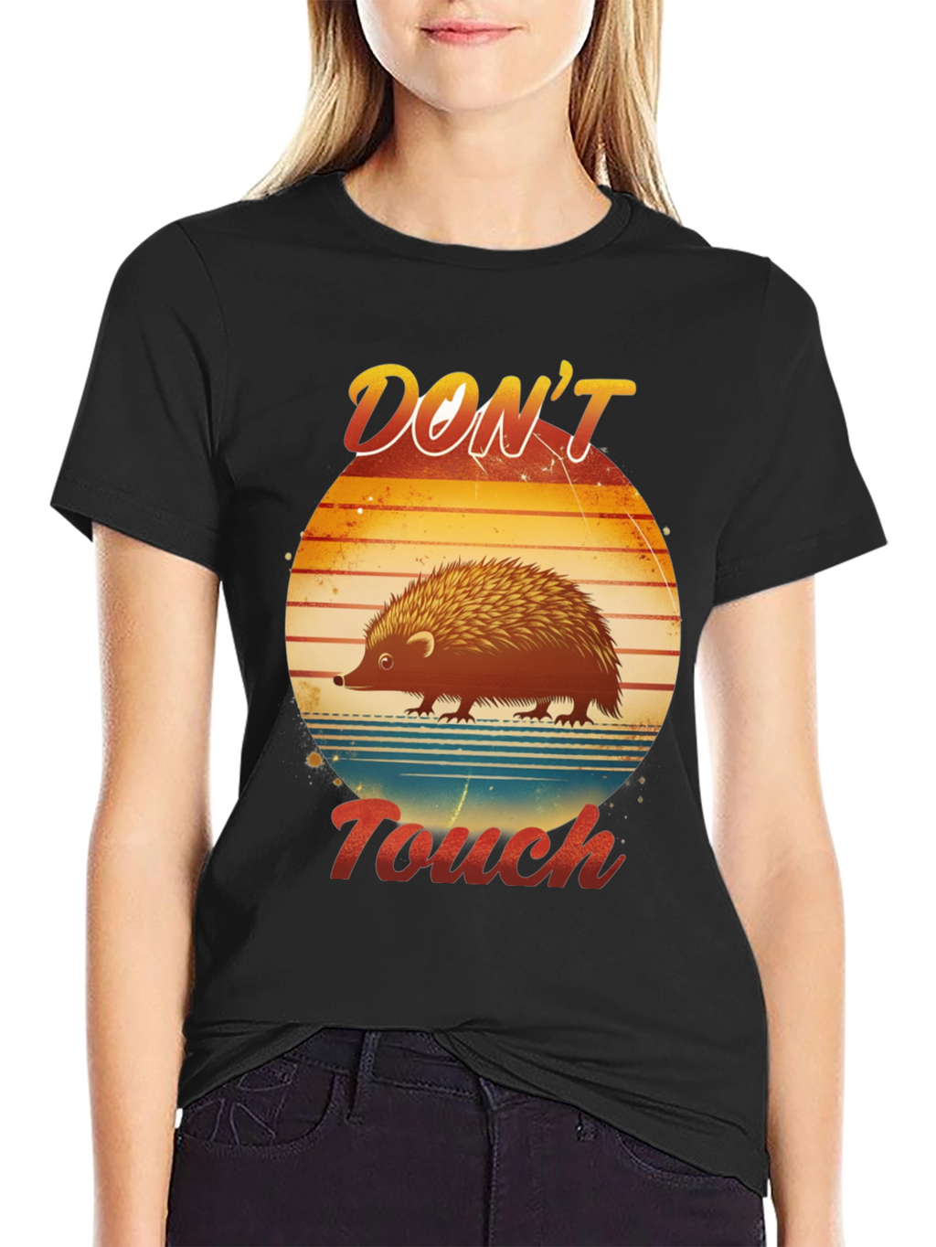Dont Touch Hedgehog Graphic T-Shirt