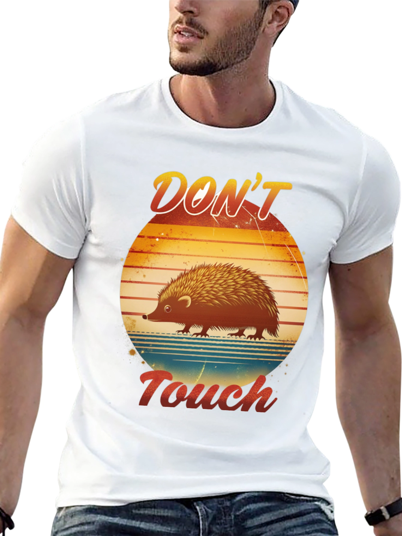 Dont Touch Hedgehog Graphic T-Shirt