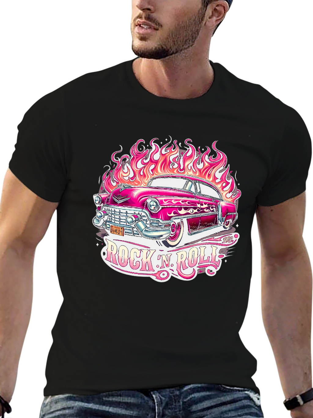 Rock N Roll Hot Rod T-Shirt