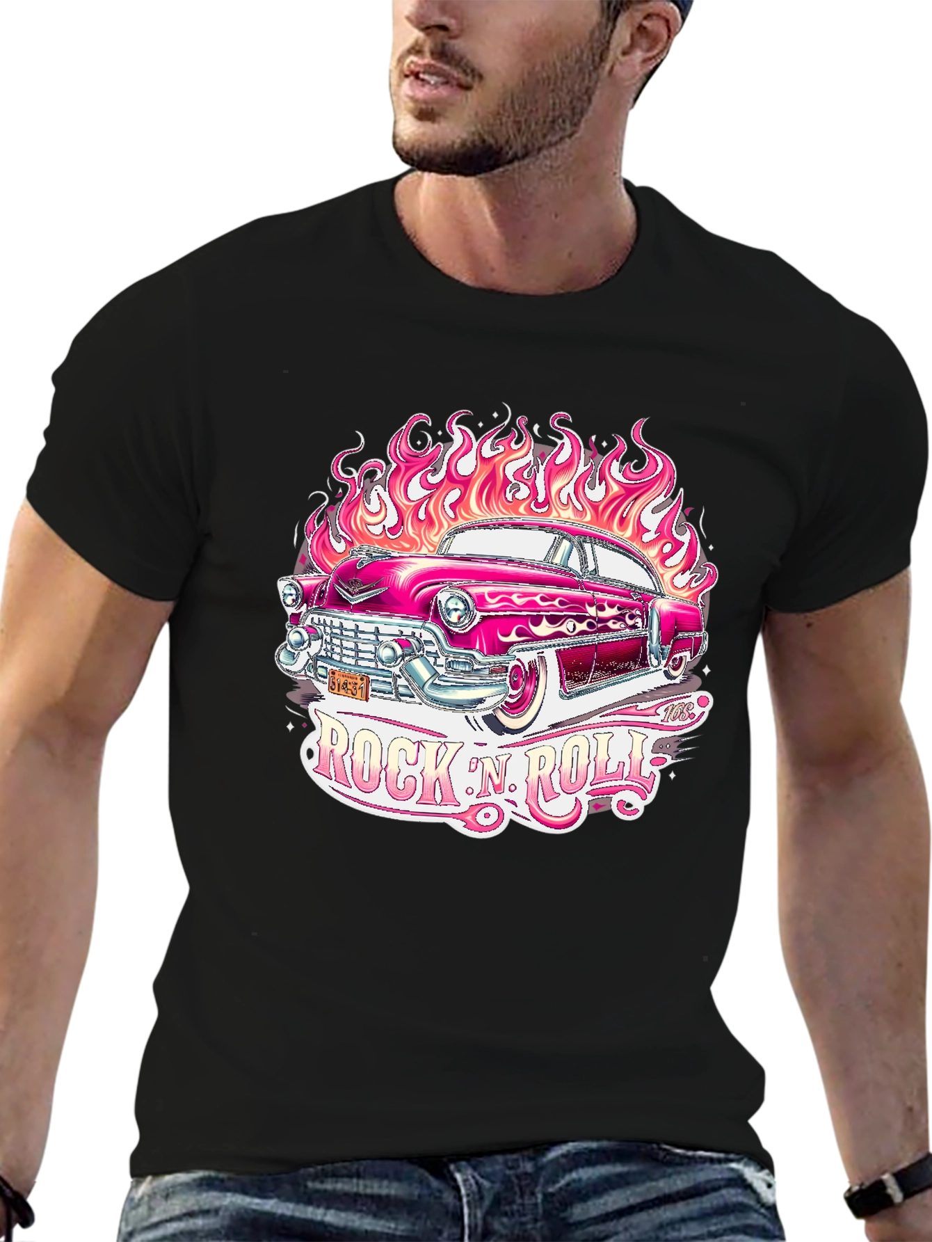 Rock N Roll Hot Rod T-Shirt