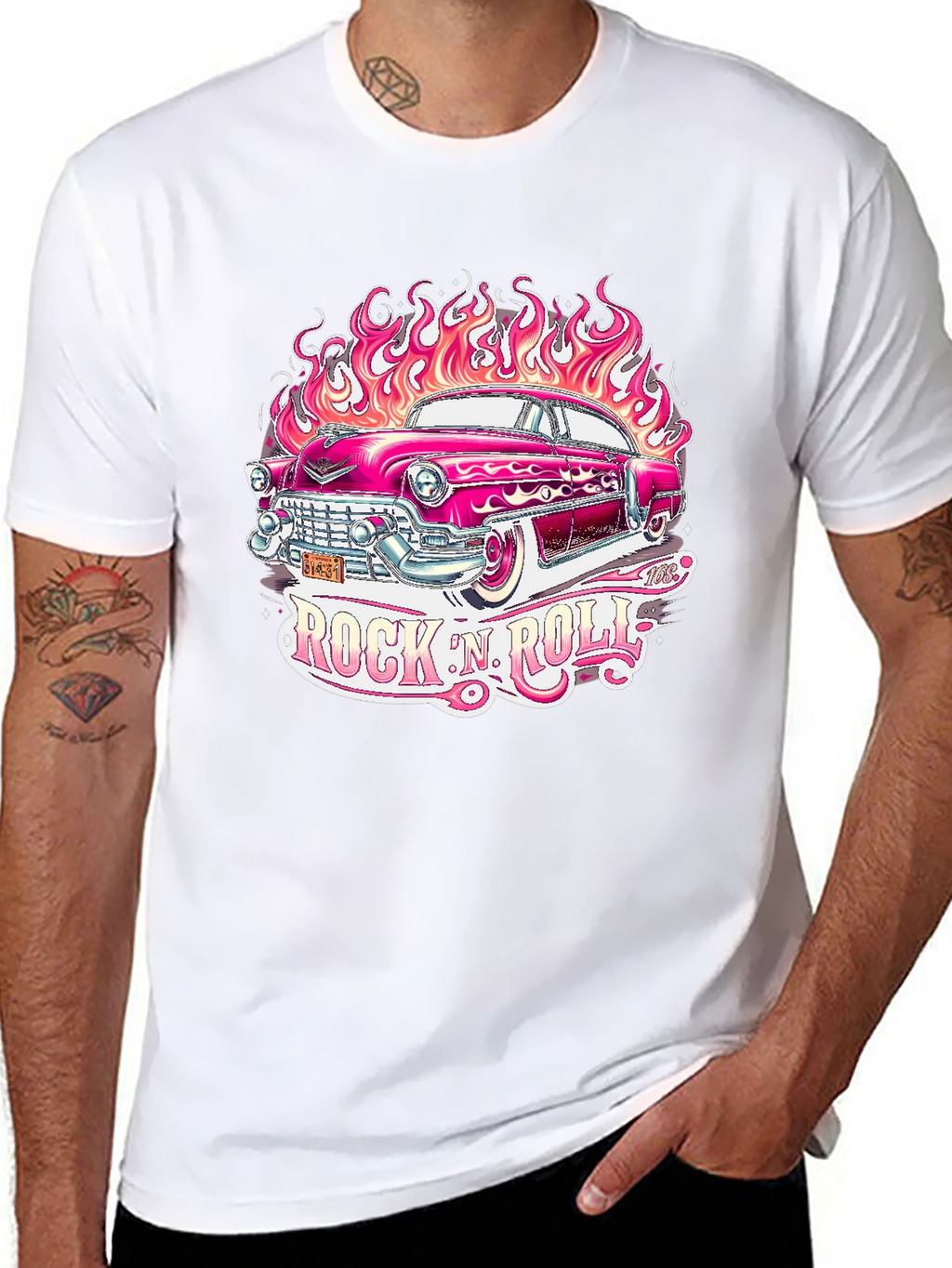 Rock N Roll Hot Rod T-Shirt