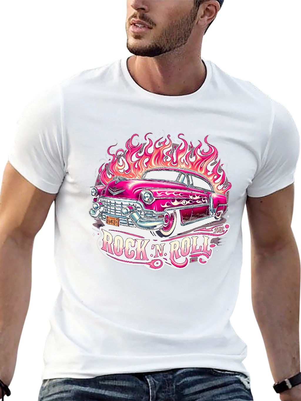 Rock N Roll Hot Rod T-Shirt