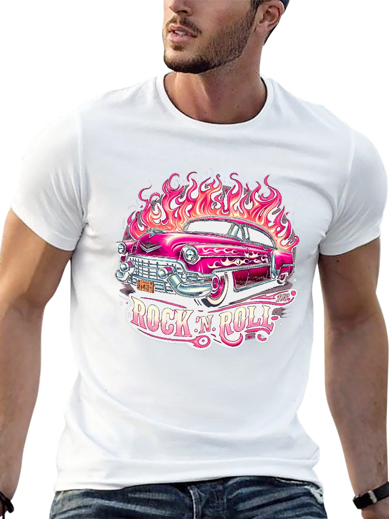 Rock N Roll Hot Rod T-Shirt