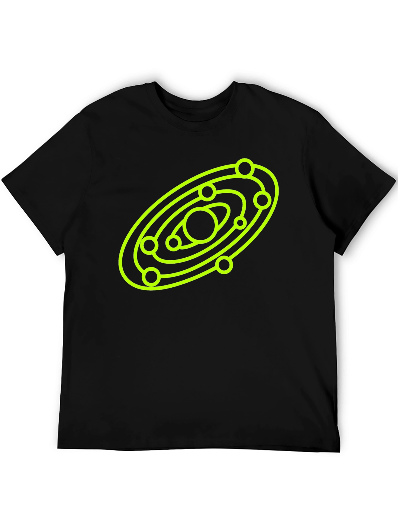 Cosmic Orbit Graphic Tee - Black